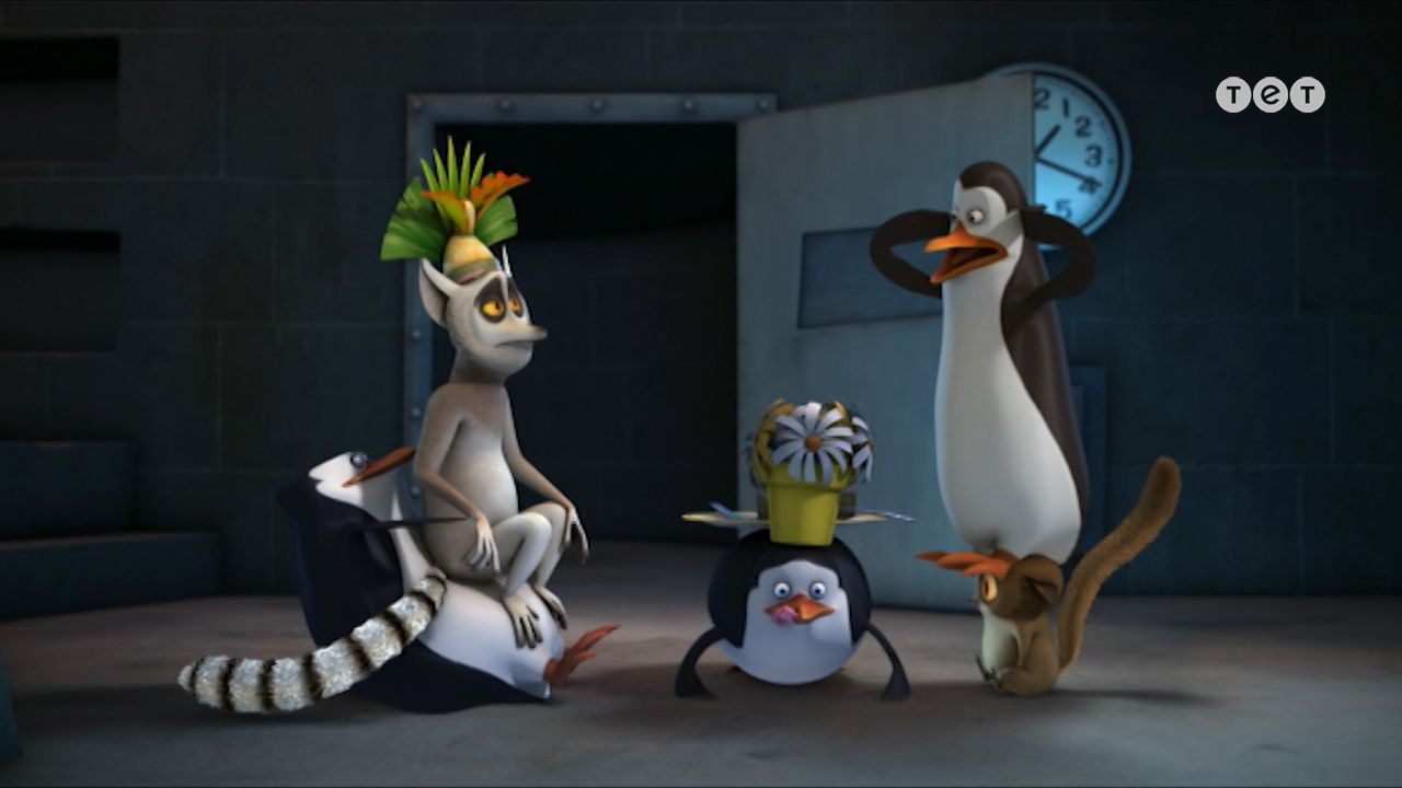 Пінгвіни з Мадагаскару 2 сезон 33 серія. Поза часом / Наша людина у Грфурджикістані