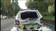 У столиці поліцейський автомобіль на великій швидкості зіткнувся з Ауді