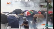 В Гонконге мирный марш превратился в акцию протеста