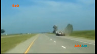В штате Канзас водитель перелетел через эвакуатор, потому что уснул за рулем