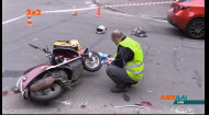 В Киеве курьер-скутерист погиб от сильного удара об асфальт