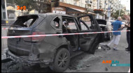 В столице посреди улицы сгорели два автомобиля