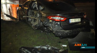 В Киеве после аварии водитель поменялся местами с пассажиркой