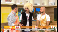 Позитив, Георгий Гиоргадзе и Влад Яма приготовили хачапури по-аджарски в студии шоу 