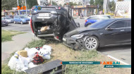 Страшная авария произошла в Харькове: Тесла опрокинула кроссовер