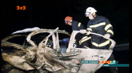 У Києві відбулася смертельна аварія: чоловік згорів живцем