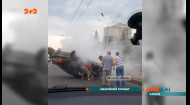 Аварийный кульбит: неуправляемый автомобиль пронесся по улицам Харькова