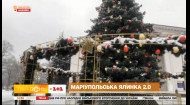 В Мариуполе снова установили праздничную елку