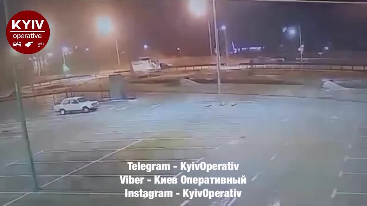 Видео смертельного ДТП с участием правоохранителя в Киевской области