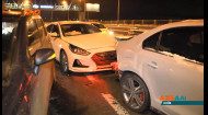 Ночной гонщик разбил два автомобиля в столице