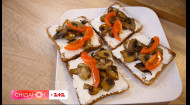 Легкий бутербродик з грибами – Рецепт