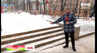 Як відновлюють парк Шевченка після влучання російської ракети