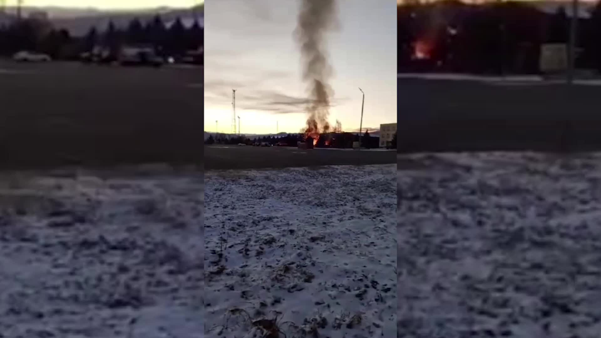 Пожар в Чечне