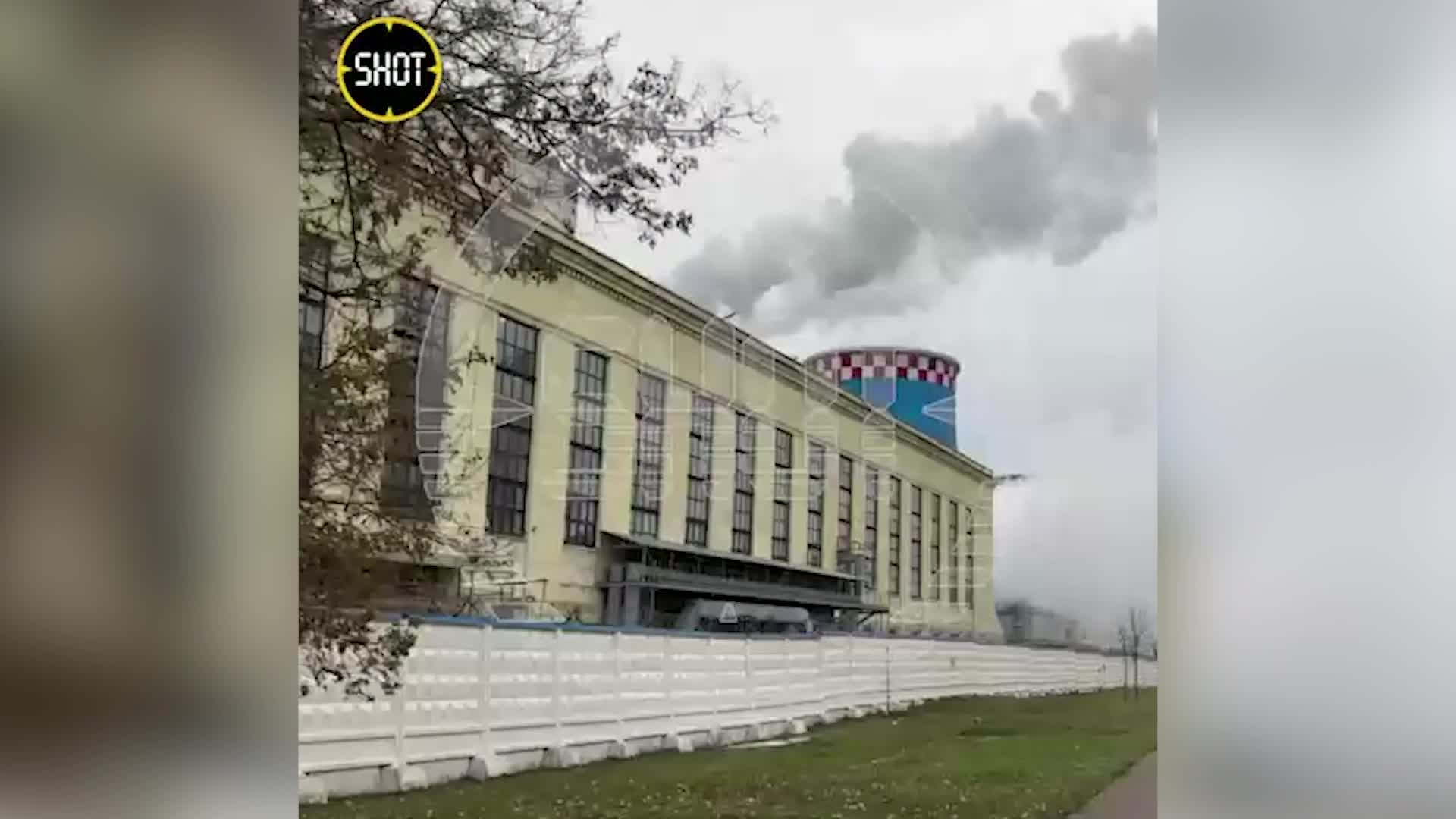 Пожар на ТЭЦ в Москве