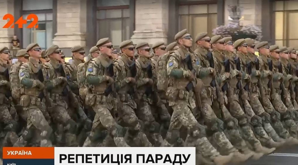 Как проходит репетиция военного парада ко Дню Независимости Украины?