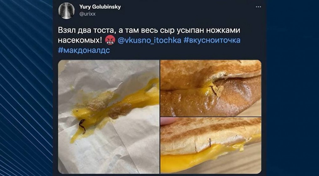 Бургеры с тараканами и плесенью во «Вкусно и точка»: еда, на которую заслуживают россияне