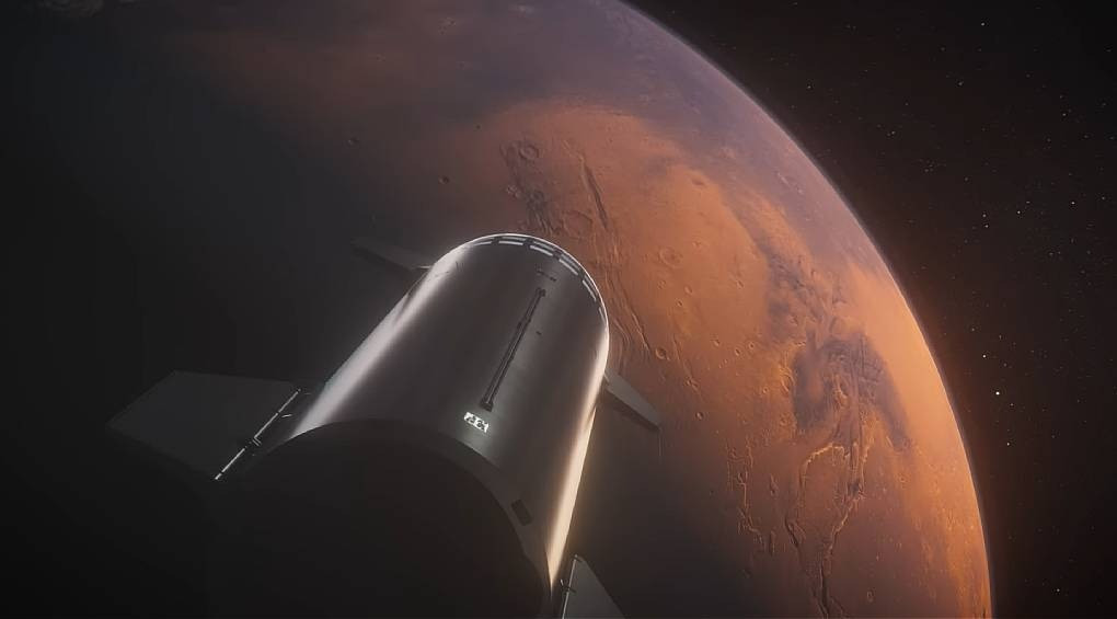 Илон Маск показал, как будет проходить полет людей на Starship, их высадка и жизнь на Марсе ВИДЕО