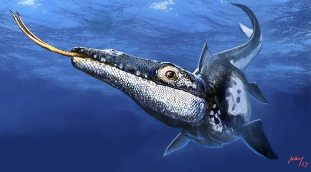 Морского монстра с раздвоенным языком, жившим 90 млн лет назад и являющимся новым видом для науки, нашли в Мексике