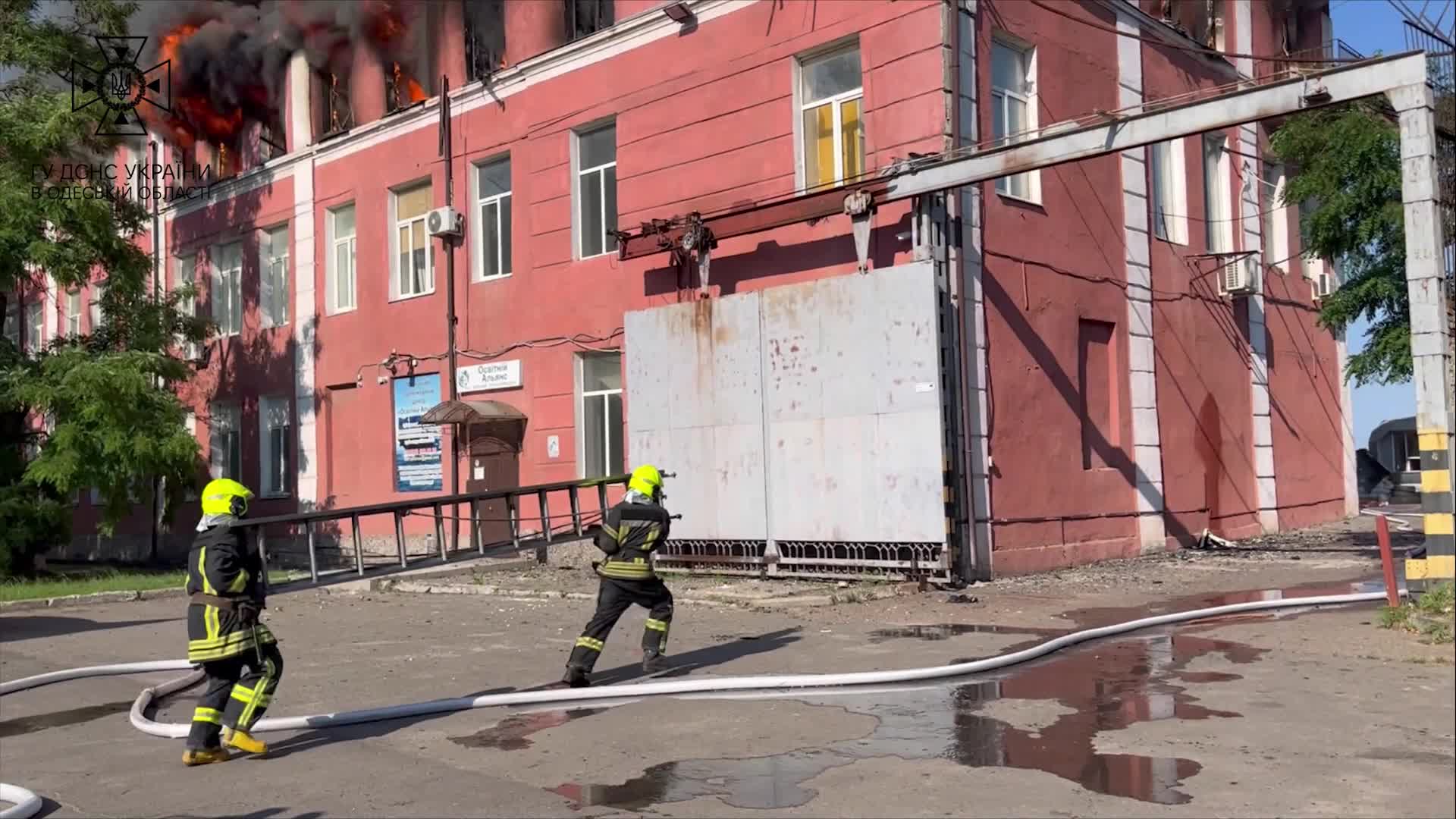 В Одессе произошел масштабный пожар