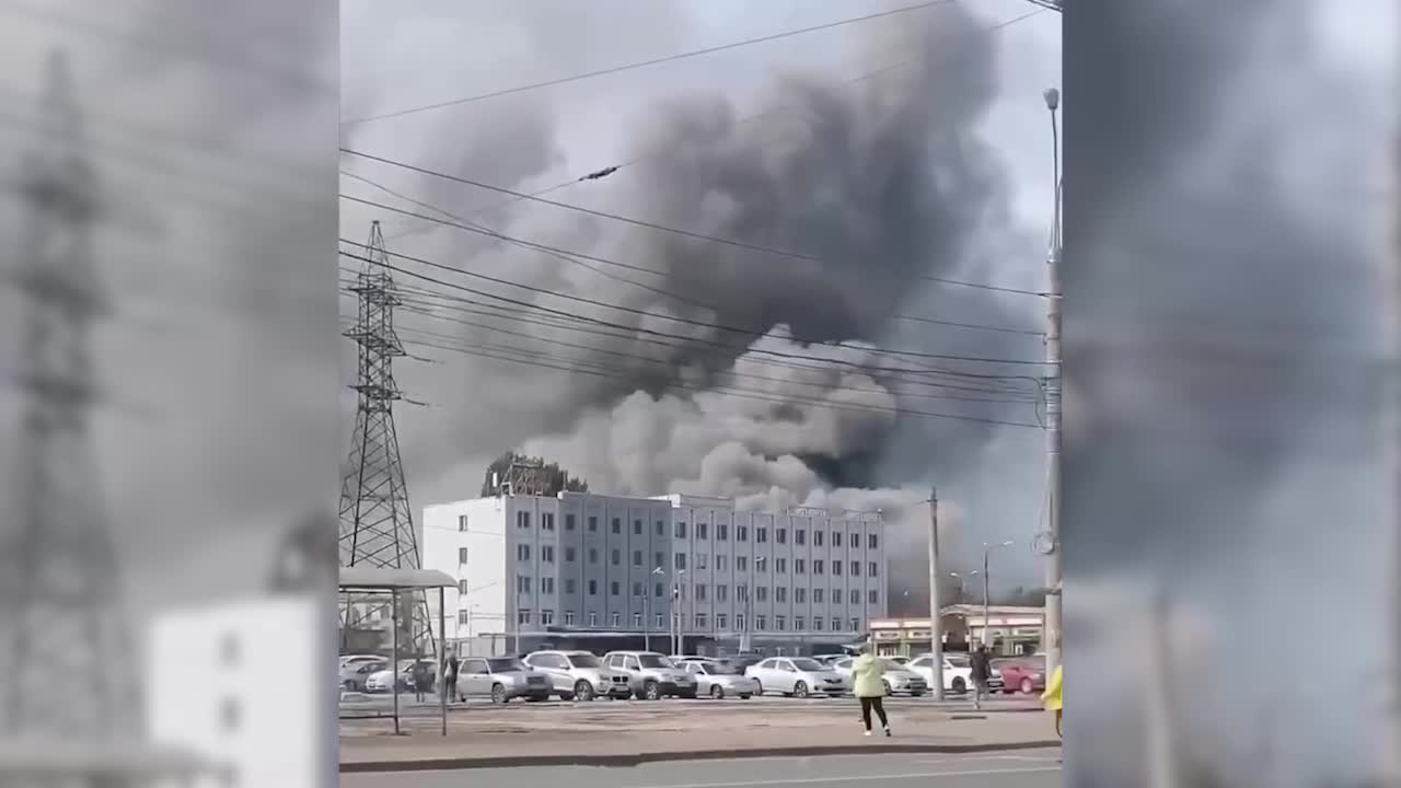 Пожар на заводе в Самаре